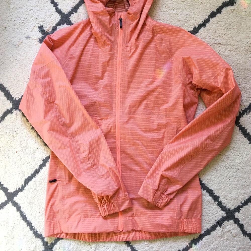 Peach Adidas Climaproof rain jacket, small